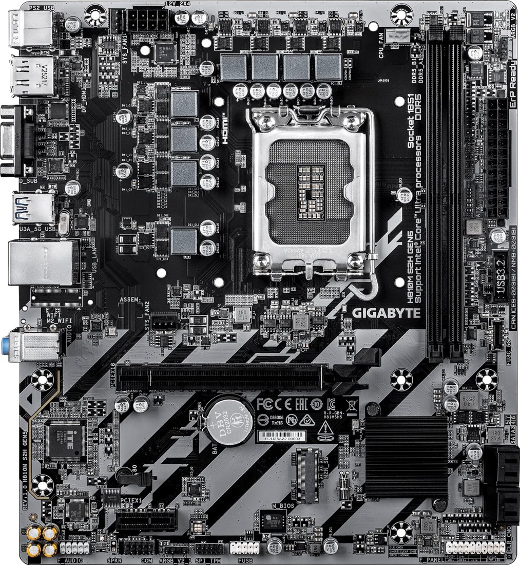 Материнская плата Gigabyte H810M S2H Gen5