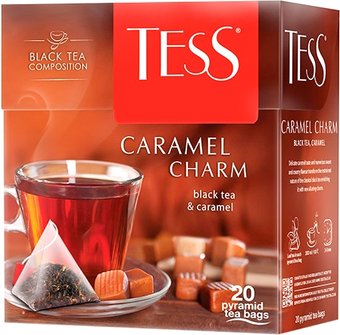 Черный чай Tess Caramel Charm 20 шт