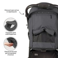 Коляска прогулочная «книга» Bubago Bass Light 2025 (темно-серый)