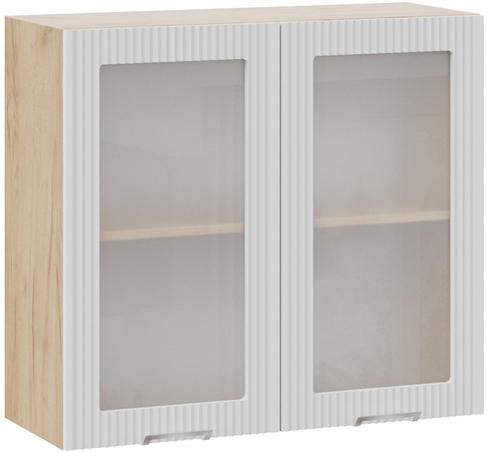 

Шкаф навесной Трия Кимберли 1В8С (дуб крафт золотой/сноу)