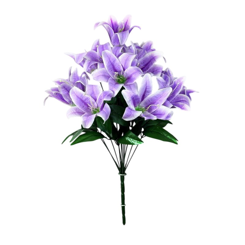 Искусственный букет KlrBy Лилии СН19лаванда