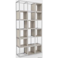 Стеллаж Hype Mebel Грос 105x175 (белый/древесина белая)