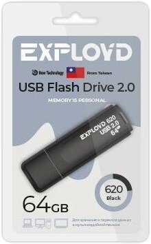USB Flash Exployd 620 64GB (черный)