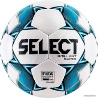 Футбольный мяч Select Brillant Super FIFA 2021 (5 размер, белый/голубой)