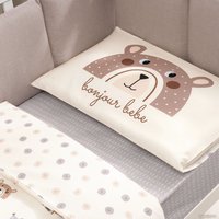 Детский комплект постельного белья Perina Bonjour Bebe BB3-01.1 (3 предмета, белый) в Борисове