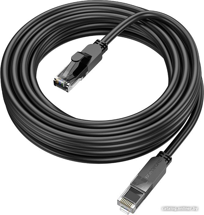 Кабель Borofone BUS01 RJ45 - RJ45 (5 м, черный)