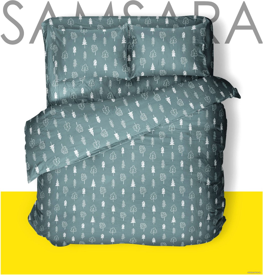Евро комплект постельного белья Samsara Елочки 220-25 205x220 (евро)