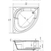 Фронтальный экран под ванну Aquanet Fregate 120