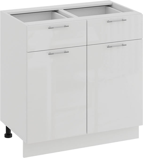 

Шкаф напольный Трия Весна 1Н8Я1 (белый/белый глянец)