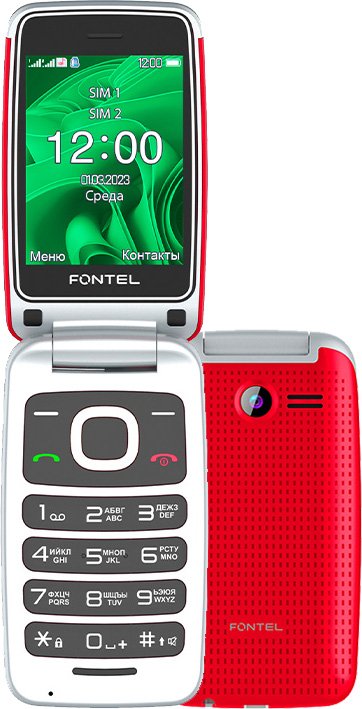 

Телефон Fontel FL280 (красный/белый)