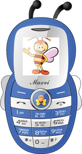 Кнопочный телефон Maxvi J8 Blue
