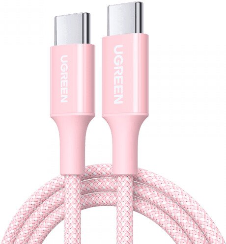 

Кабель Ugreen L502 65252 USB Type-C - USB Type-C 100W (2 м, розовый)