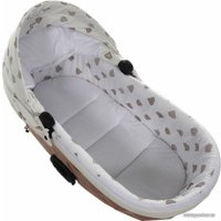 Универсальная коляска Junama Glow V2 (2 в 1, белая кожа/медь)