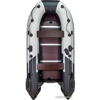 Моторная лодка Ривьера Компакт R-K-3600 СК lg/bl (светло-серый/черный)