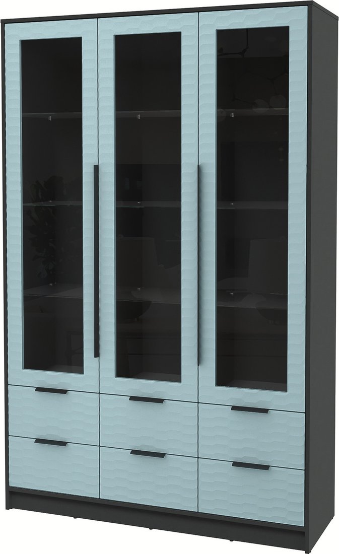 

Шкаф-витрина Интерлиния Концепт Зодиак КТ-ШВ3 (антрацит/океан)