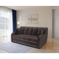 Диван Мебель-АРС Аккордеон Барон НПБ 140x200 (бархат шоколадный Star Velvet 60 Coffee)