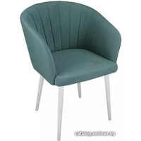 Стул Трия Верона Т6 (белый муар/велюр D006 бирюзовый)