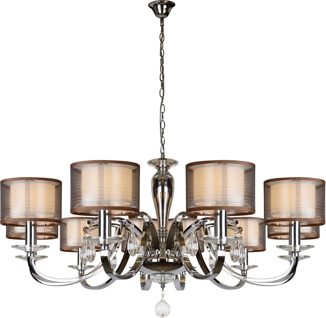 

Подвесная люстра iLamp Mario RM16001/10 (хром)