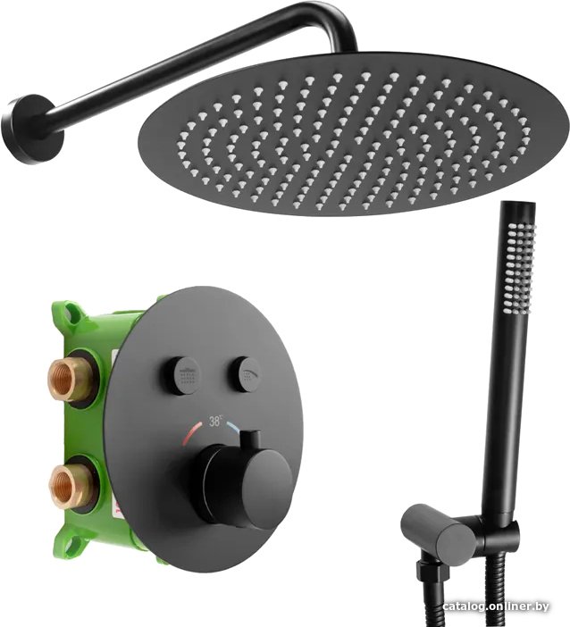 Душевая система  Rea Lungo Miler Black REA-P6713