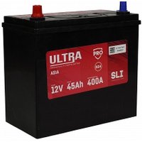 Автомобильный аккумулятор Ultra PRO Asia R+ 400A (45 А·ч)