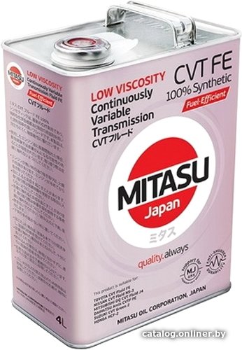 Трансмиссионное масло Mitasu MJ-311 CVT FE 4л