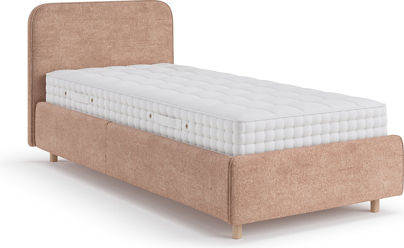 

Кровать Sonit Mia 90x200 с ПМ велюр River (07 пыльная роза)