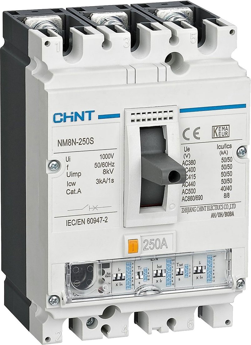 

Выключатель автоматический Chint 3п 250А 50кА NM8N-250S EN 271335