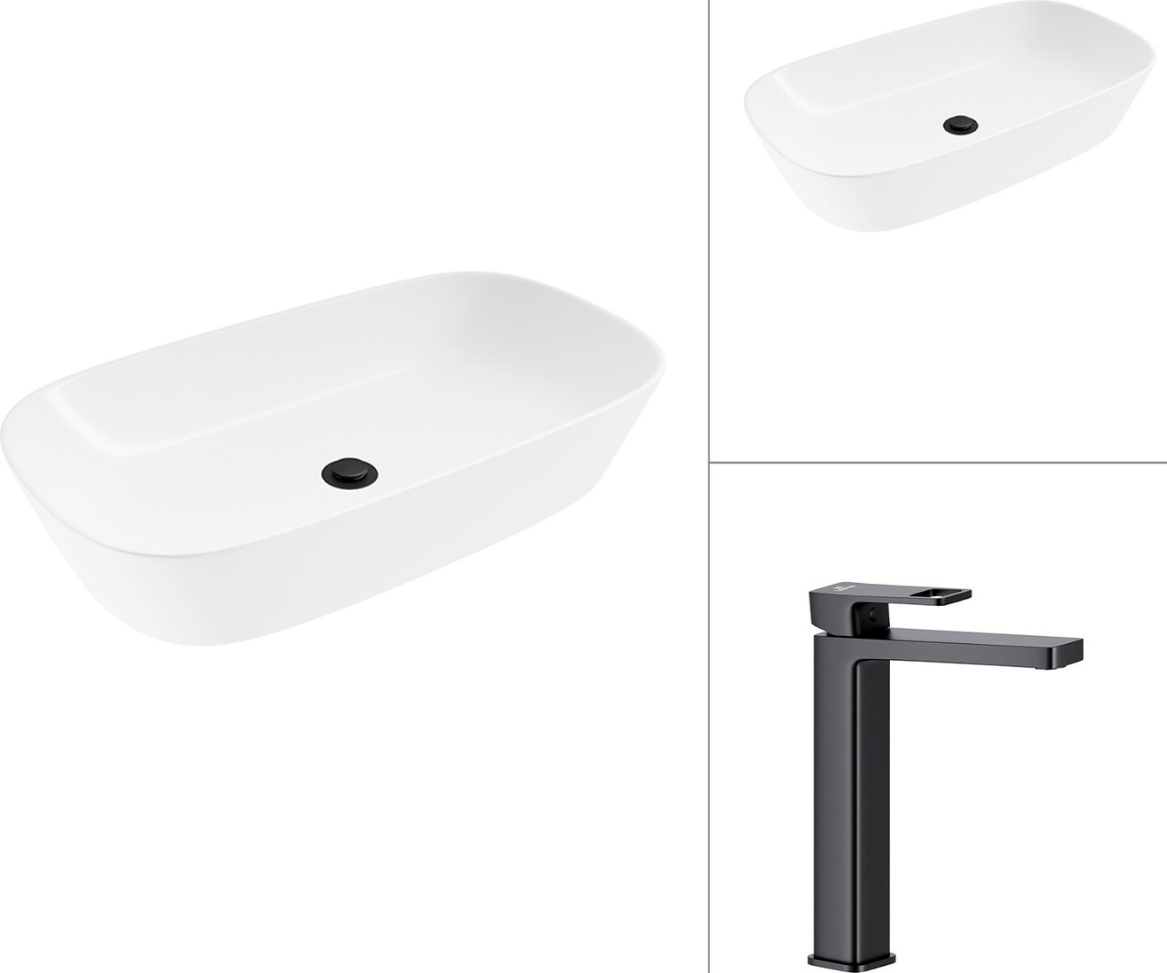 

Умывальник Lauter 21393-70 + Cascade 21СК0655BS