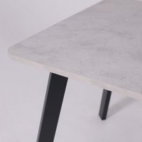 Кухонный стол Lepremo AV 1209/1 МДФ раздвижной 1200-1600x800 (Ароза светлая/черный)