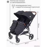 Коляска прогулочная «книга» Rant Mowbaby Tandem MB170 (black)