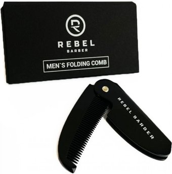 Расческа/гребень для бороды и усов Rebel Barber Folding Moustache Comb