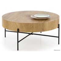 Журнальный столик Halmar Brooklyn 80x37 (натуральный/черный)