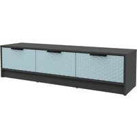 Тумба Интерлиния ТВ Концепт КТ-ТВ3-35 Техно (антрацит/океан)