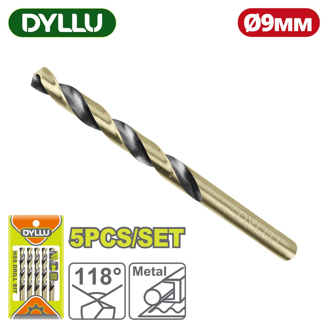 Сверло Dyllu DTTD89009 (5 шт)
