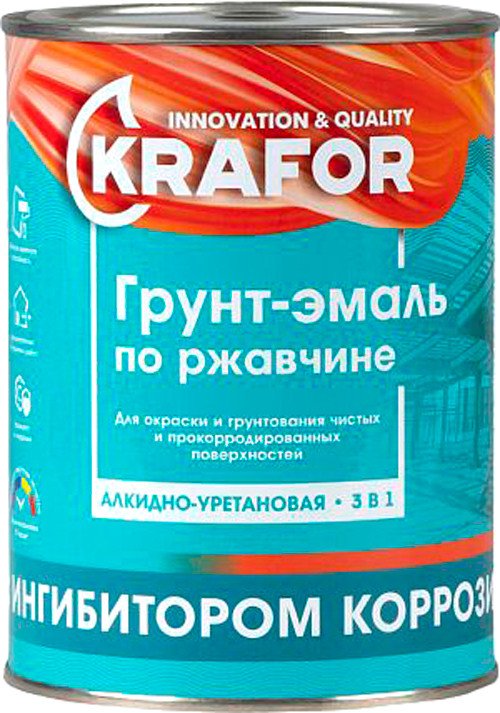 

Грунт-эмаль Krafor По ржавчине 1.9 кг (зеленый)