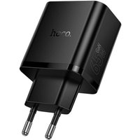 Сетевое зарядное Hoco N75 (черный)
