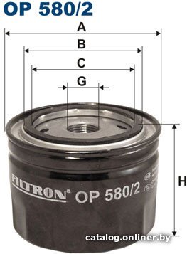 Масляный фильтр Filtron OP 580/2