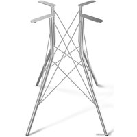 Кухонный стол Sheffilton SHT-TU2-1/80 МДФ (хром лак/бетон светлый)