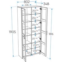 Шкаф-витрина Mio Tesoro Нави с витриной 2.15.16.090.1 (белый)