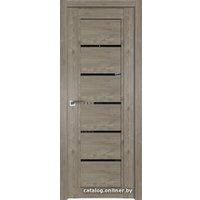 Межкомнатная дверь ProfilDoors 2.76XN L 70х200 (каштан темный, стекло черный триплекс)