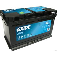 Автомобильный аккумулятор Exide Start-Stop AGM EK800 (80 А/ч)