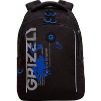 Школьный рюкзак Grizzly RB-452-3f (черный/синий)