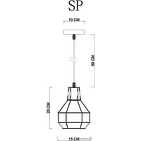 Подвесная люстра Arte Lamp Spider A1109SP-1BK