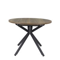 Кухонный стол Виста Оттава 100x100/145 (дуб олово/муар графит)