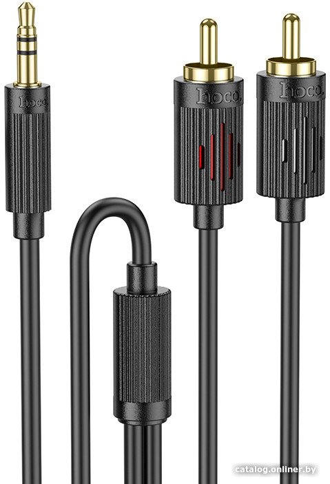 Кабель Hoco UPA28 Jack 3.5mm - 2 RCA (1.5 м, черный)
