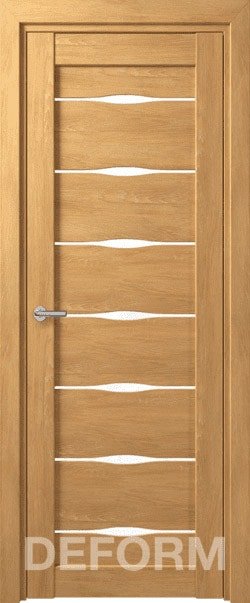 

Межкомнатная дверь Юркас Deform D3 ДО 70x200 (дуб шале натуральный/lacobel белый лак)