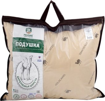 Спальная подушка Реноме 68x68 14/222н (верблюжья шерсть, заменитель лебяжьего пуха тик 80/20)