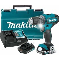 Ударная дрель-шуруповерт Makita HP333DWAE (с 2-мя АКБ, кейс)