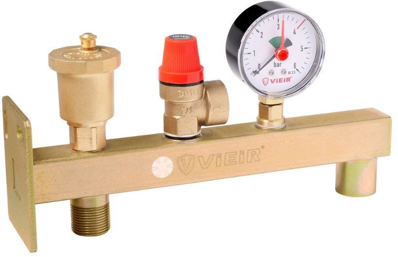 Запорная арматура Vieir Группа безопасности котла настенная AQ1058