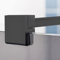 Душевая стенка Roth ECWALK/1000 (черный/прозрачное стекло)